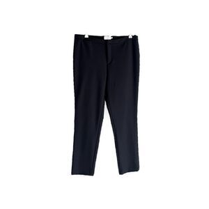 THE RESET | Black Slim Straight Trousers (L)